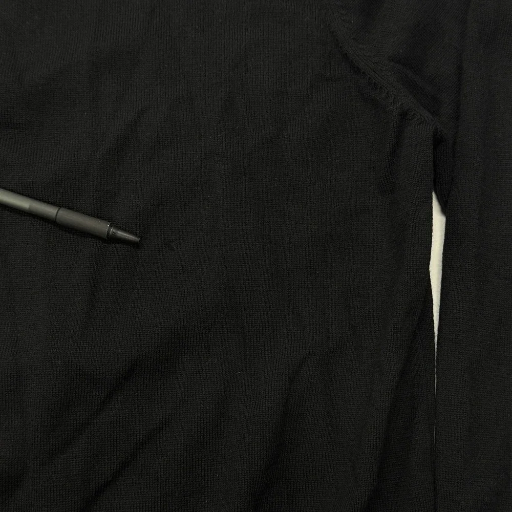 Brooks Brothers Mens XL Black Merino Wool Blend Crewneck Sweater NWT Pullover